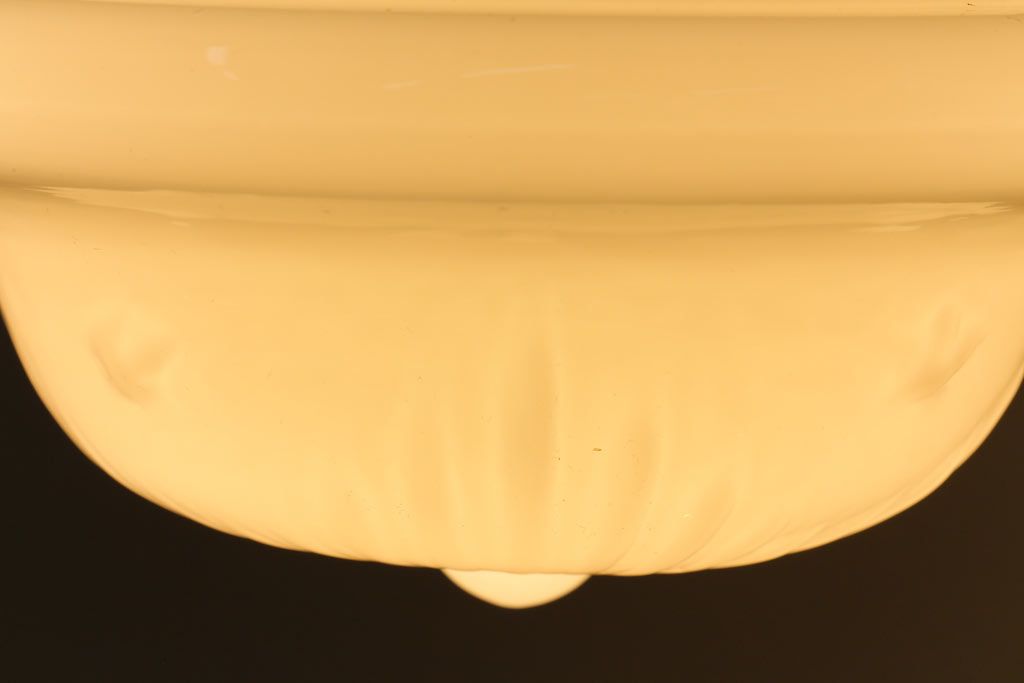 アンティーク照明　エンボスがおしゃれなペンダントライト(吊り下げ照明、天井照明)(R-041554)