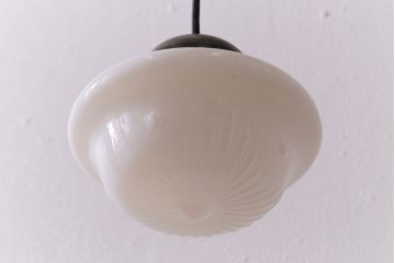 アンティーク照明　エンボスがおしゃれなペンダントライト(吊り下げ照明、天井照明)(R-041554)