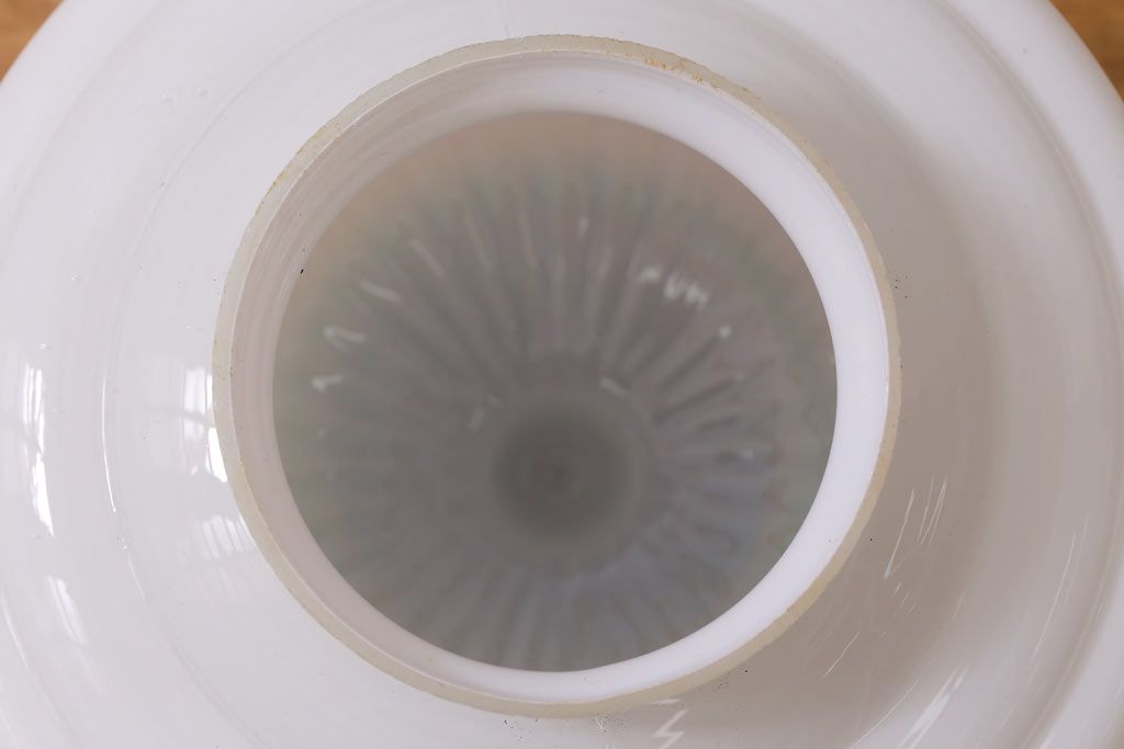 アンティーク照明　エンボスがおしゃれなペンダントライト(吊り下げ照明、天井照明)(R-041554)