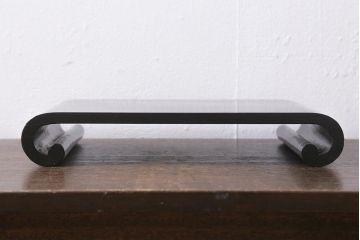和製アンティーク　唐木　ディスプレイを引き立てる巻花台(飾り台)(R-041557)