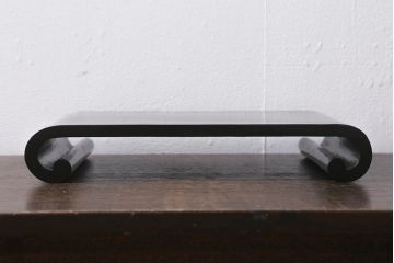 和製アンティーク　唐木　ディスプレイを引き立てる巻花台(飾り台)(R-041557)