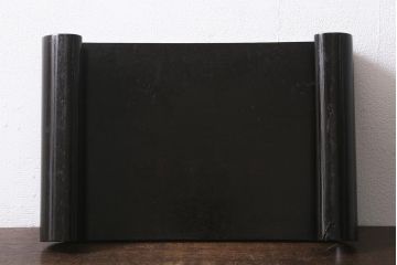 和製アンティーク　唐木　ディスプレイを引き立てる巻花台(飾り台)(R-041557)
