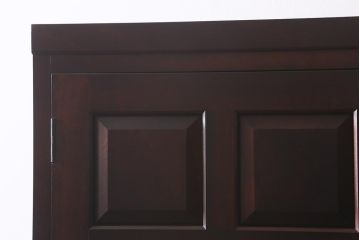 中古　松本民芸家具　シックな佇まいが魅力の引き出し付きワードローブ(洋服タンス、衣装箪笥)(定価約42万円)(R-041560)