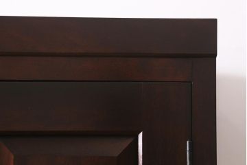 中古　松本民芸家具　シックな佇まいが魅力の引き出し付きワードローブ(洋服タンス、衣装箪笥)(定価約42万円)(R-041560)
