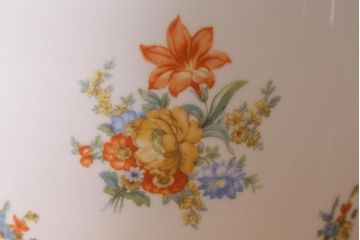 アンティーク雑貨　オールドノリタケ(日陶)　洋家具とも馴染みやすい花柄の火鉢(手あぶり、鉢カバー)(R-041571)