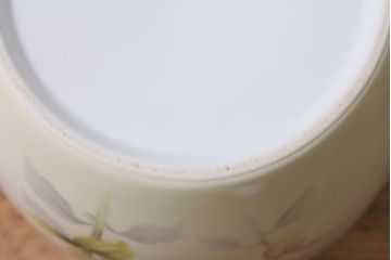 アンティーク雑貨　昭和初期　オールドノリタケ(則武、日陶)　ヤジロベー印　植物柄の火鉢(手あぶり、鉢カバー)(R-041572)