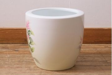 アンティーク雑貨　昭和初期　オールドノリタケ(則武、日陶)　ヤジロベー印　グラデーションがきれいな火鉢(手あぶり、鉢カバー、傘立て)(R-041573)