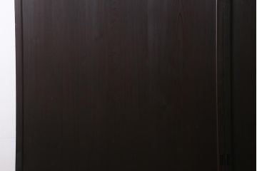 アンティーク建具　和製アンティーク　明治大正期　落ち着いた木色が上品な板戸2枚セット(帯戸、建具)(R-041574)