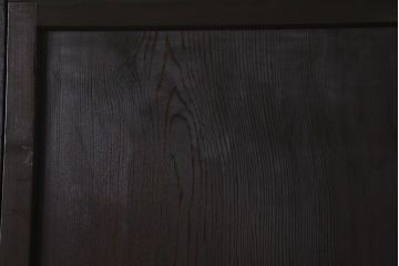 アンティーク建具　和製アンティーク　明治大正期　落ち着いた木色が上品な板戸2枚セット(帯戸、建具)(R-041574)