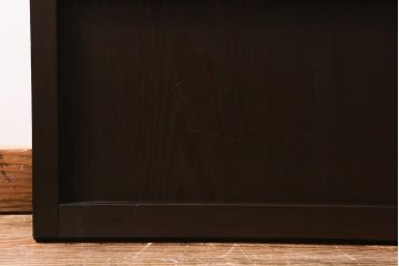 アンティーク建具　和製アンティーク　明治大正期　落ち着いた木色が上品な板戸2枚セット(帯戸、建具)(R-041574)