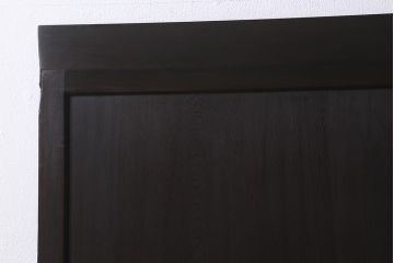 アンティーク建具　和製アンティーク　明治大正期　落ち着いた木色が上品な板戸2枚セット(帯戸、建具)(R-041574)