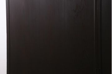 アンティーク建具　和製アンティーク　明治大正期　落ち着いた木色が上品な板戸2枚セット　(R-041575)