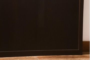 アンティーク建具　和製アンティーク　明治大正期　落ち着いた木色が上品な板戸2枚セット　(R-041575)