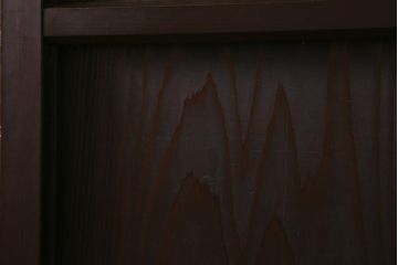 アンティーク建具　和製アンティーク　明治大正期　落ち着いた木色が上品な板戸2枚セット　(R-041575)