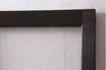 アンティーク建具　モールガラス入り　素朴な雰囲気が魅力のレトロなガラス戸2枚セット(引き戸)(R-041576)