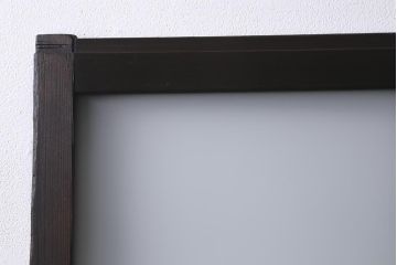 アンティーク建具　ダイヤガラス・すりガラス入り　レトロな空間を彩るガラス戸2枚セット(引き戸)(R-041577)