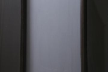 アンティーク建具　昭和初期　すりガラス入り　レトロな雰囲気が魅力のガラス戸2枚セット(窓、引き戸・建具)(R-041581)