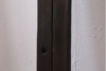 アンティーク建具　昭和初期　すりガラス入り　レトロな雰囲気が魅力のガラス戸2枚セット(窓、引き戸・建具)(R-041581)