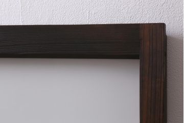 アンティーク建具　昭和初期　すりガラス・当店オリジナルガラス入り　レトロな空間づくりにおすすめのガラス戸2枚セット(窓、引き戸、建具)(R-041583)