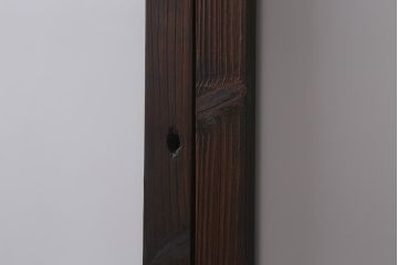 アンティーク建具　昭和初期　すりガラス・当店オリジナルガラス入り　レトロな空間づくりにおすすめのガラス戸2枚セット(窓、引き戸、建具)(R-041583)