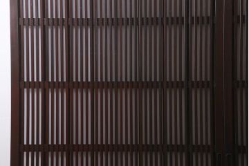 アンティーク建具　大正昭和初期　幅広サイズ　和の風情を演出する障子戸2枚セット(格子戸、引き戸)(R-041584)