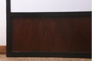 アンティーク建具　大正昭和初期　幅広サイズ　和の風情を演出する障子戸2枚セット(格子戸、引き戸)(R-041584)