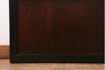 アンティーク建具　大正昭和初期　幅広サイズ　和の風情を演出する障子戸2枚セット(格子戸、引き戸)(R-041585)