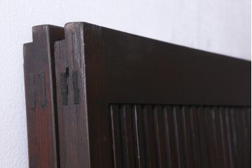 アンティーク建具　大正昭和初期　幅広サイズ　和の風情を演出する障子戸2枚セット(格子戸、引き戸)(R-041585)