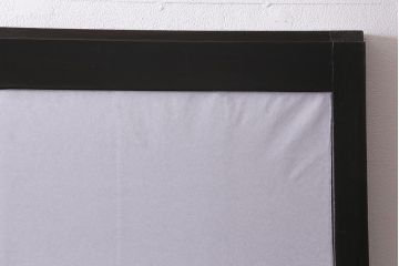 アンティーク建具　大正昭和初期　幅広サイズ　和の風情を演出する障子戸2枚セット(格子戸、引き戸)(R-041585)
