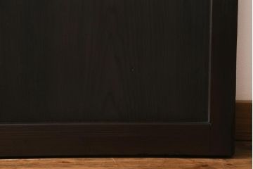 アンティーク建具　昭和初期　すりガラス入り　上品な和の雰囲気漂う組子帯戸4枚セット(引き戸、ガラス帯戸)(R-041586)