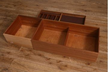 ヴィンテージ家具　北欧スタイル　G-PLAN(ジープラン)　ガラス戸　スタイリッシュな佇まいのサイドボード(サイドキャビネット、収納棚、ビンテージ)(R-041587)
