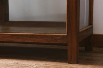 ヴィンテージ家具　ジャンクな風合いがおしゃれなガラスケース(ショーケース、陳列棚、飾り棚、ビンテージ)(R-041588)