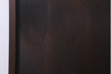 アンティーク建具　昭和初期　レトロガラス入り　窓付き　ノスタルジックな雰囲気が魅力の木製ドア(扉、開き戸)(R-041589)