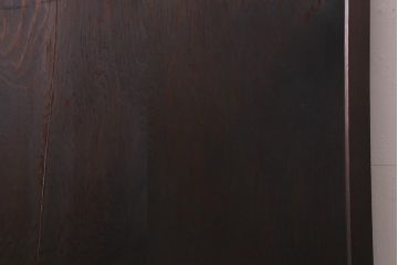 アンティーク建具　昭和初期　レトロガラス入り　窓付き　ノスタルジックな雰囲気が魅力の木製ドア(扉、開き戸)(R-041589)