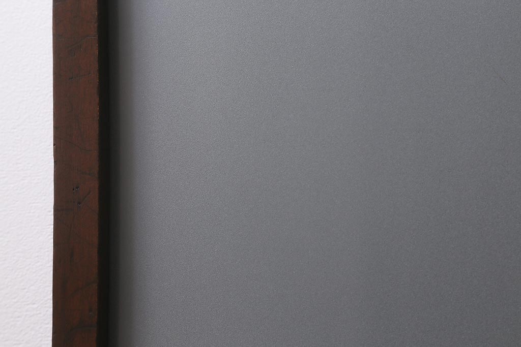 アンティーク建具　昭和中期　クリア・結霜・すりガラス入り　レトロな佇まいが魅力のガラス戸2枚セット(引き戸)(R-041590)