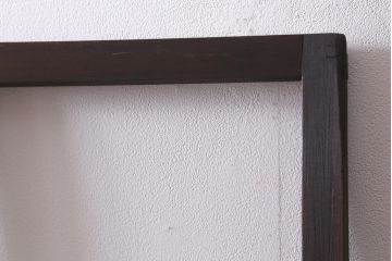 アンティーク建具　昭和中期　クリア・結霜・すりガラス入り　レトロな佇まいが魅力のガラス戸2枚セット(引き戸)(R-041590)