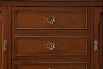 中古　DREXEL HERITAGE(ドレクセルヘリテイジ)　Triune(トライユン)　チャイナ　食器棚(キャビネット、収納棚、飾り棚)(定価約85万円)(R-041592)