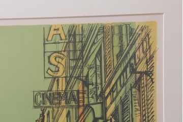 ジャン・カルズー　「ゲーテ通り」　リトグラフ　68/200　サイン(版画、アートフレーム)(R-041594)