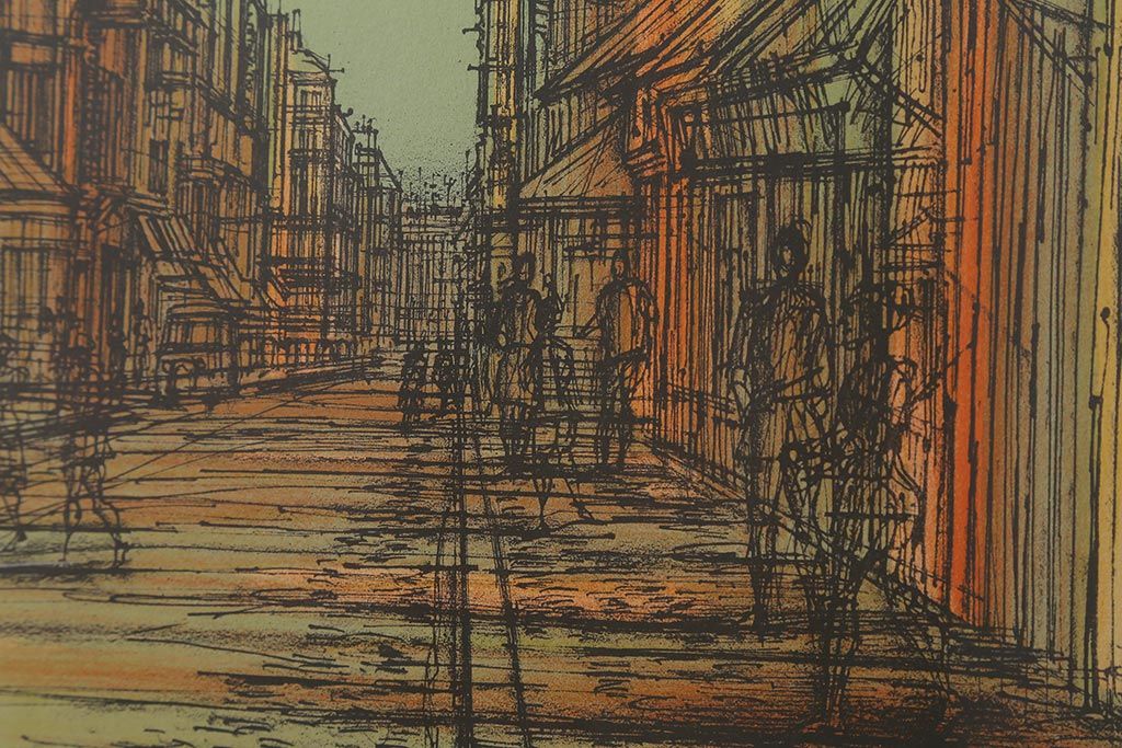 ジャンカルズー作　リトグラフ リトグラフ Jean Carzou ジャン・カルズー 61/122 直筆サイン