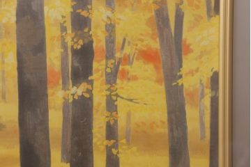 東山魁夷　「秋燿」　平成7年(1995年)作　木版画　アダチ版画研究所　限定250部　46/250　朱印(R-041595)