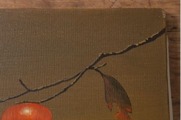 西村佳津子　「古都の秋」　油絵(油彩、絵画)(R-041596)