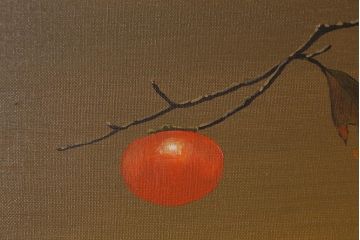 西村佳津子　「古都の秋」　油絵(油彩、絵画)(R-041596)