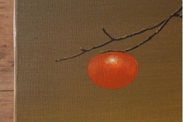 西村佳津子　「古都の秋」　油絵(油彩、絵画)(R-041596)