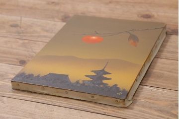 西村佳津子　「古都の秋」　油絵(油彩、絵画)(R-041596)