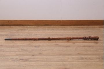 アンティーク雑貨　明治〜大正　時代物　蜻蛉　彫刻ステッキ(とんぼ杖)(R-041597)