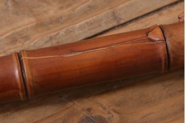 アンティーク雑貨　明治〜大正　時代物　蜻蛉　彫刻ステッキ(とんぼ杖)(R-041597)