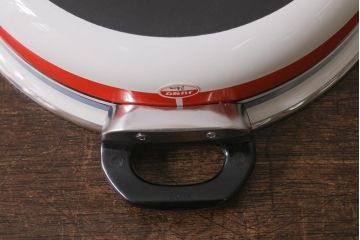 未使用品　昭和レトロ　ノリタケ(Noritake、則武)　24cm　ホーロー鍋(両手鍋、蓋付なべ)(R-041600)