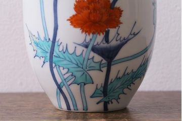 今右衛門　錦花花瓶　箱付き(花器)(R-041603)