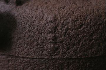 アンティーク雑貨　古民具　明治大正期　祥雪堂 造　鉄瓶(斑紫銅蓋、鉄ビン、茶道具)(R-041606)