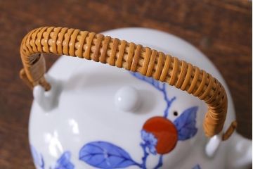 昭和期　柿右衛門　柿文　色絵急須(R-041609)